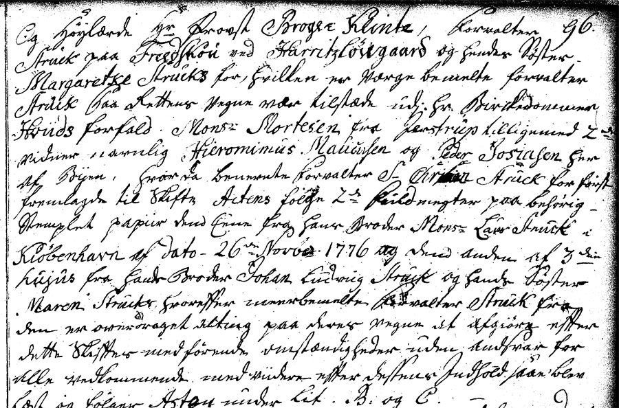 Eiler Struch - Skifte 1776, fol.96